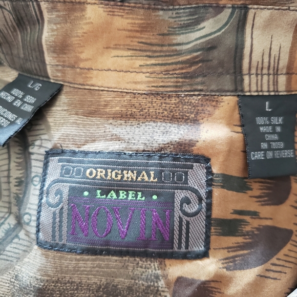 Novin Mens Silk Shirt - Picture 5 of 5